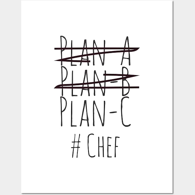 Plan C for Chef Wall Art by CookingLove